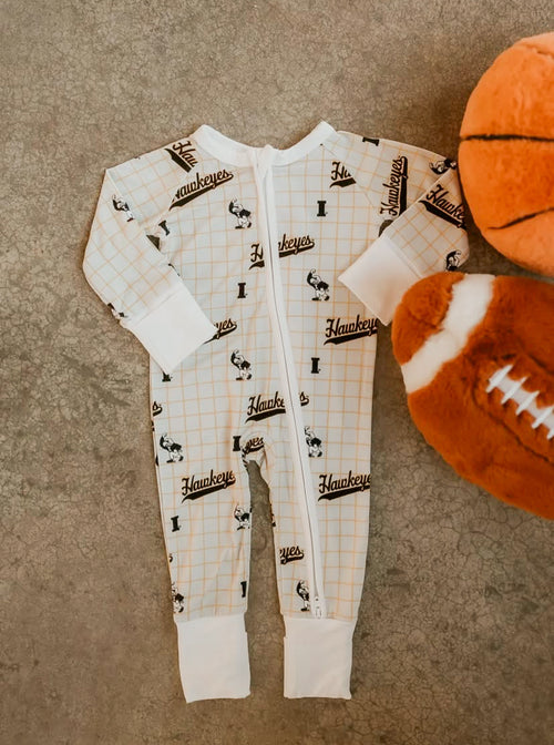 Zip Romper | Vintage Iowa