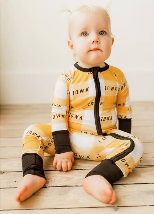 Zip Romper | Iowa Grid