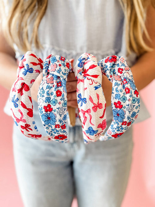Patriotic Pretty Structured Headband • 2 Prints